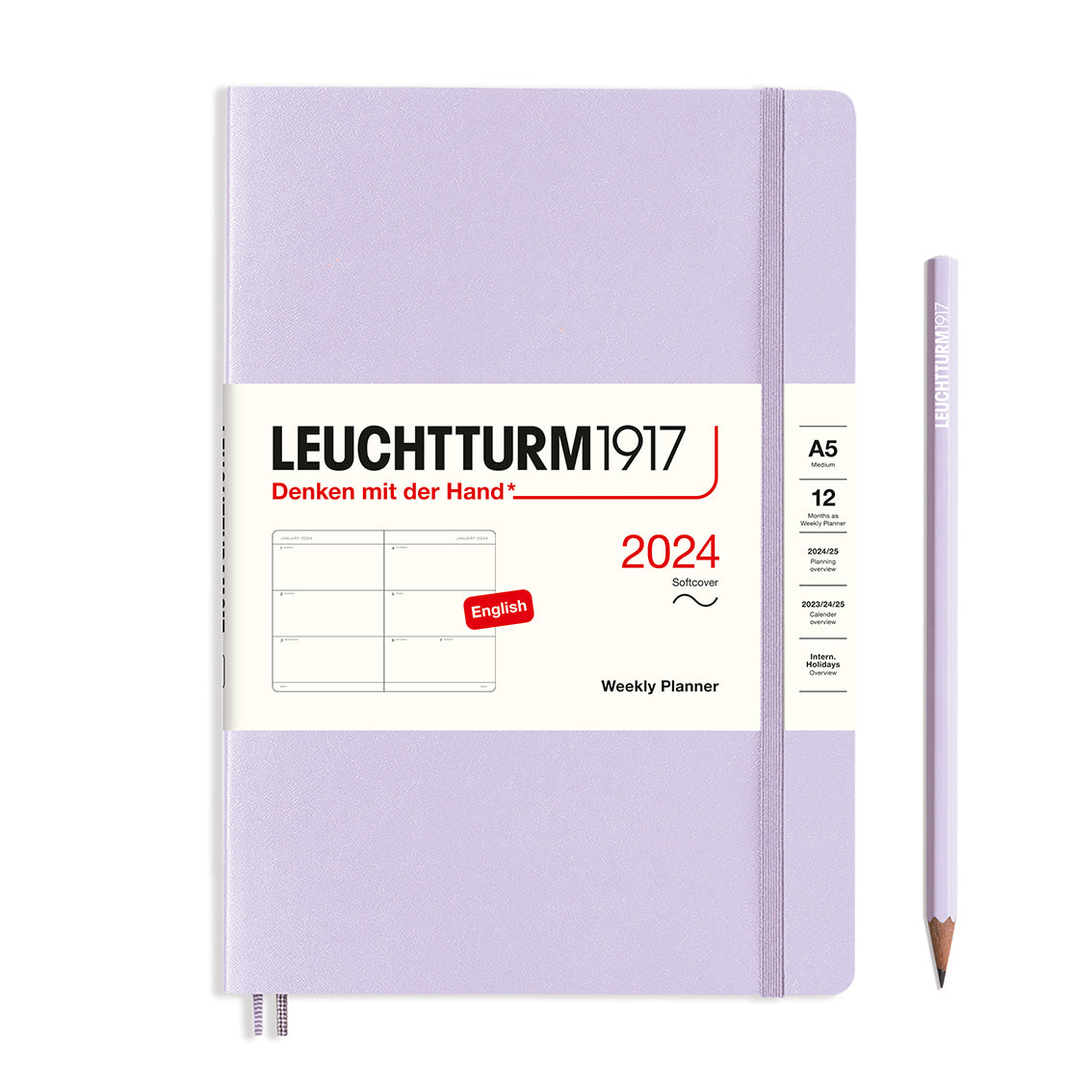 Leuchtturm1917 Weekly Planner Medium 2024 Softcover(A5) - Blesket Canada