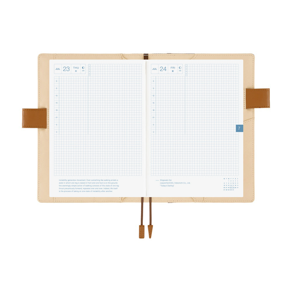 Hobonichi Techo Cover A5 – Shirt Fabric: Foggy Plaid - Blesket Canada