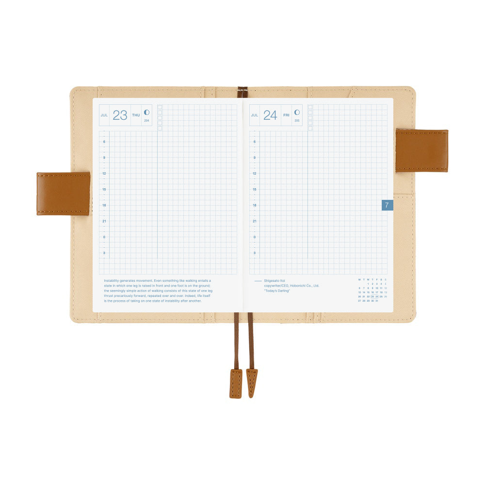 Hobonichi Techo Cover A6 – Shirt Fabric: Foggy Plaid - Blesket Canada