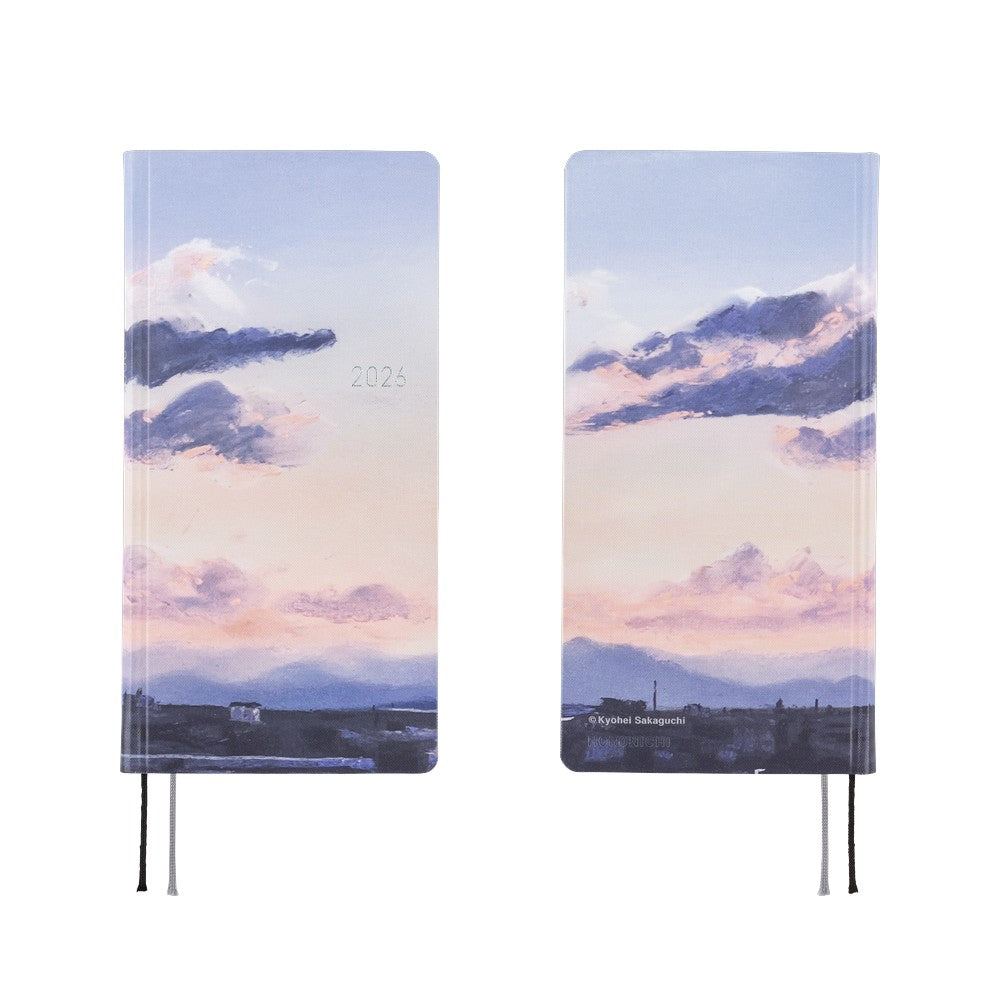 Hobonichi 2026 Kyohei Sakaguchi En Route to Kumamoto Port at Dawn Journal - Mega English Tall & Slim January Start - Blesket Canada
