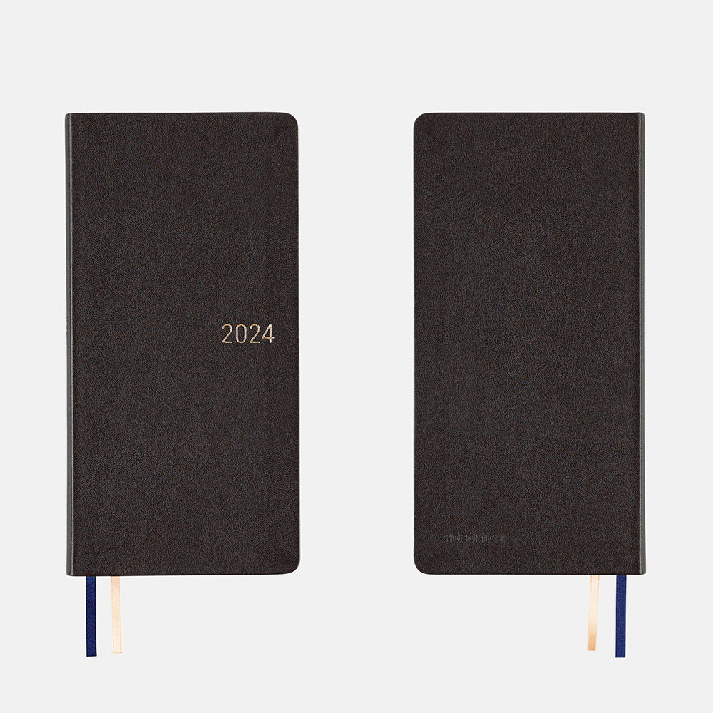 Hobonichi Techo Weeks 2024 Leather: Classical Navy - Blesket Canada