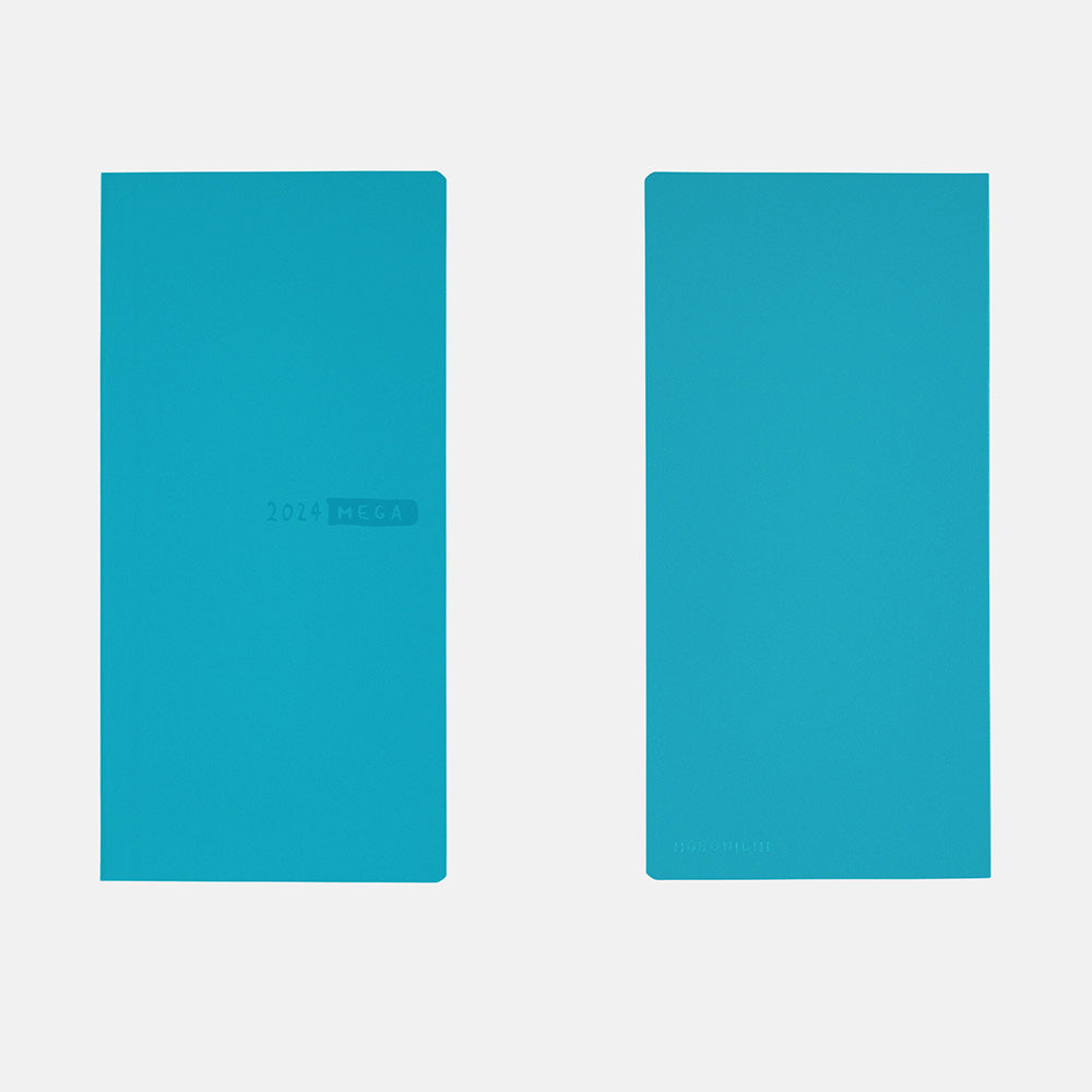 Hobonichi Mega Techo Weeks 2024 Sneaker: Aqua Blue (Soft cover) - Blesket Canada