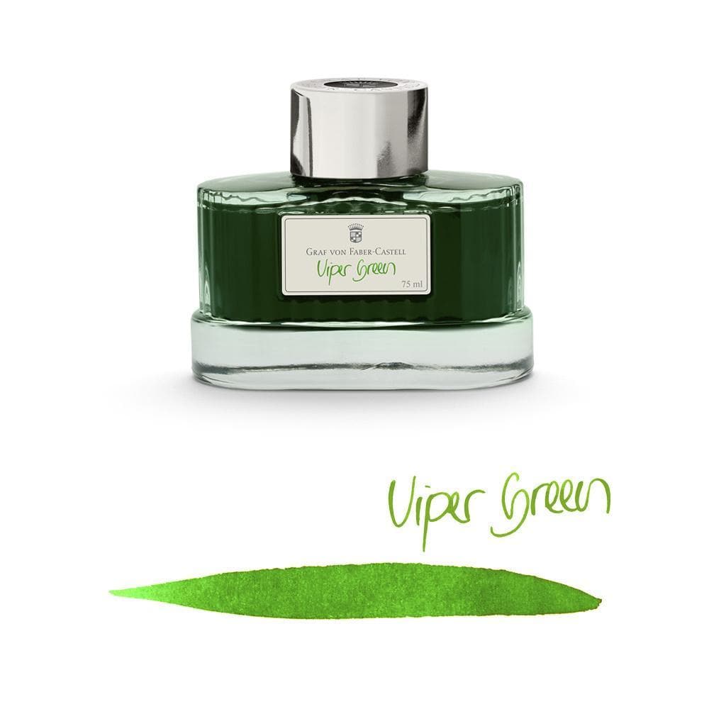 Graf Von Faber-Castell 75ml Ink Bottle - Viper Green - Blesket Canada