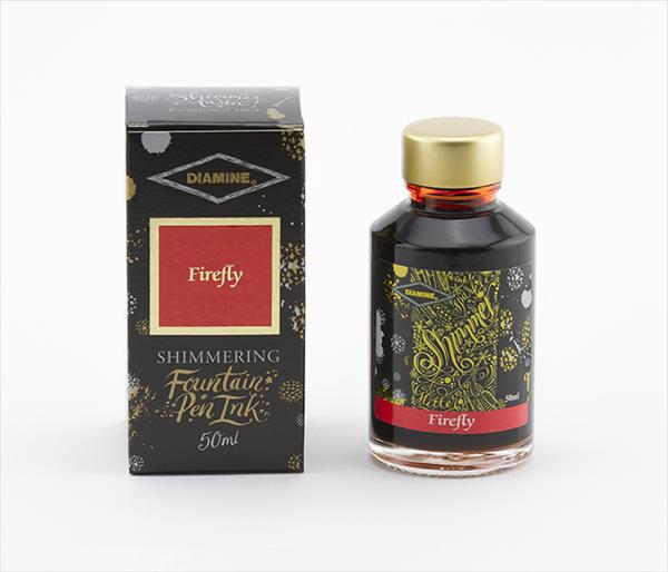 Diamine Shimmering Fountain pen Inks 50ml - Firefly - Blesket Canada