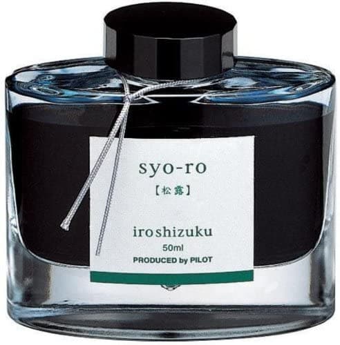 Pilot Iroshizuku Fountain Pen Ink - Dark Turquoise (syo-ro/Dew on Pine Tree) - Blesket Canada