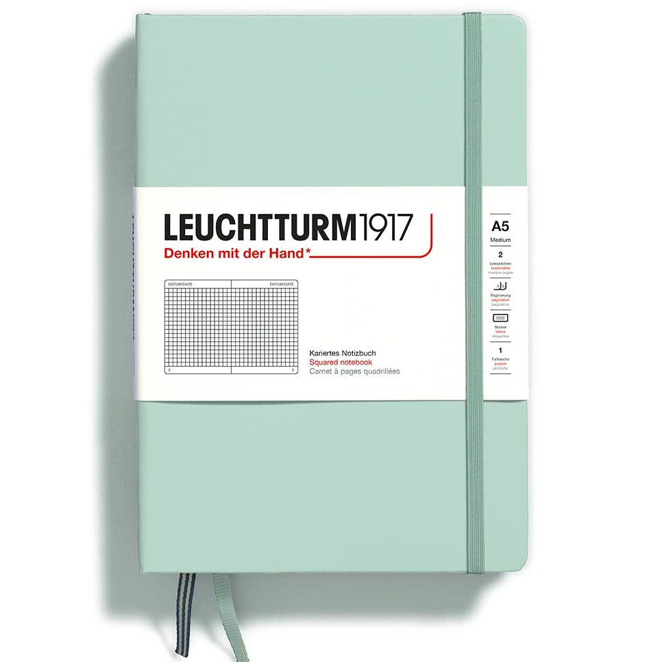 Leuchtturm1917 Hardcover A5 Notebook Squared - Blesket Canada