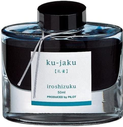 Pilot Iroshizuku Fountain Pen Ink - Turquoise (ku-jaku / Peacock) - Blesket Canada