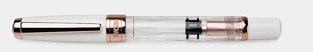 TWSBI Diamond 580 Rose Gold II White Fountain Pen - Blesket Canada