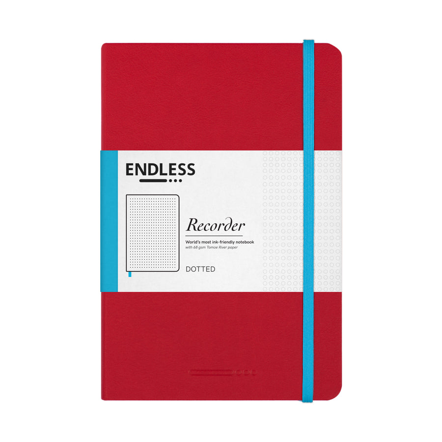 Endless Recorder Tomoe River A5 Notebook Dotted - Crimson Sky - Blesket Canada