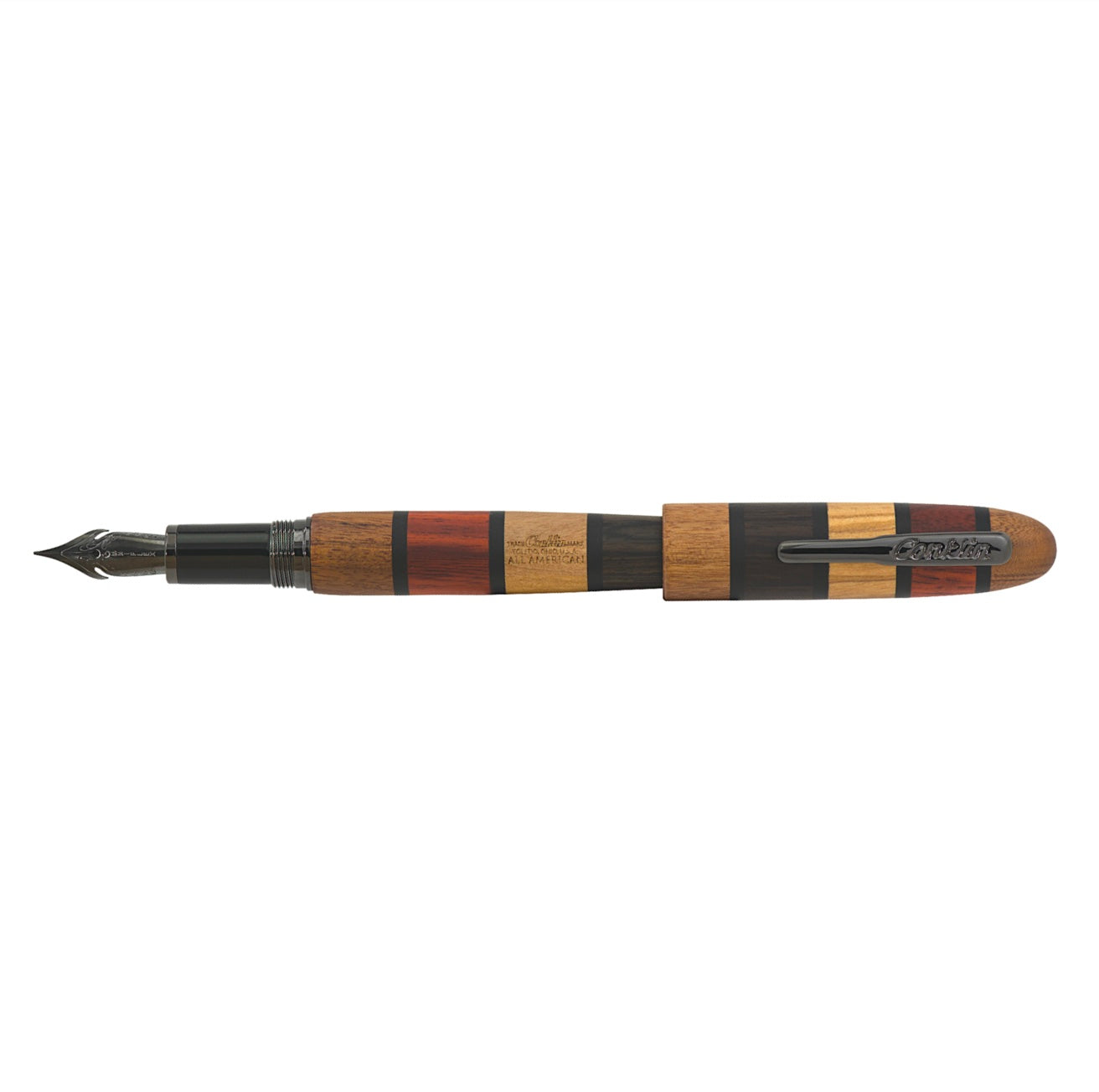 Conklin All American Rollerball Pen - Limited Edition - Quad Wood