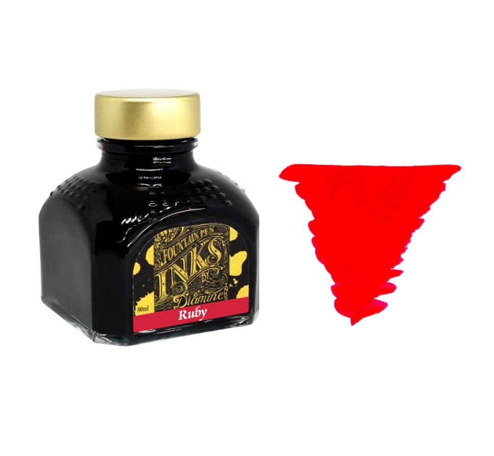 Diamine Fountain pen Inks 80ml - Ruby - Blesket Canada