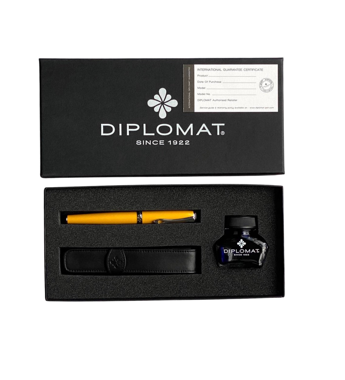Diplomat Excellence A2 Fountain Pen Set Yellow - Blesket Canada