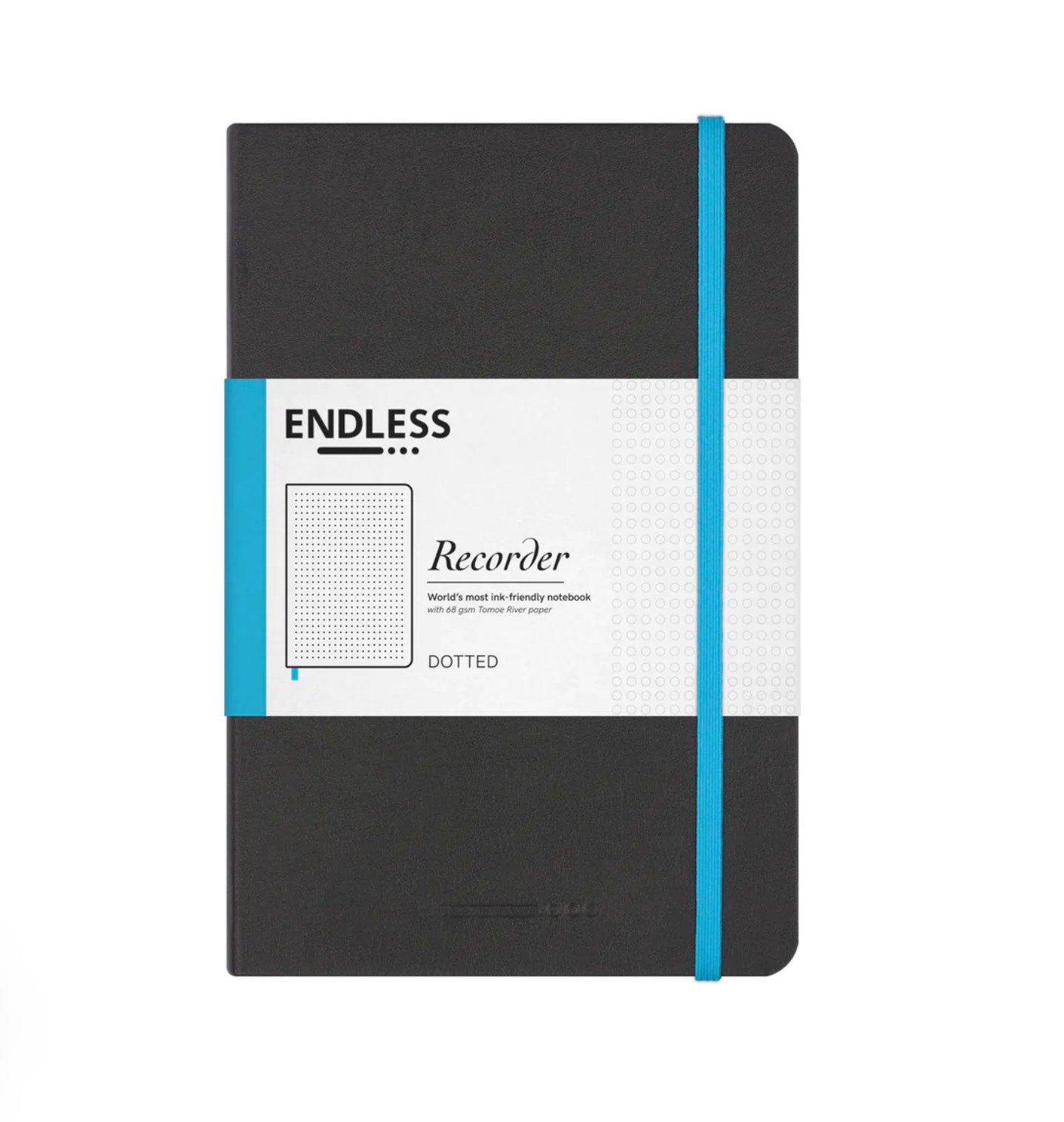 Endless Recorder Tomoe River A5 Notebook Dotted - Black - Blesket Canada