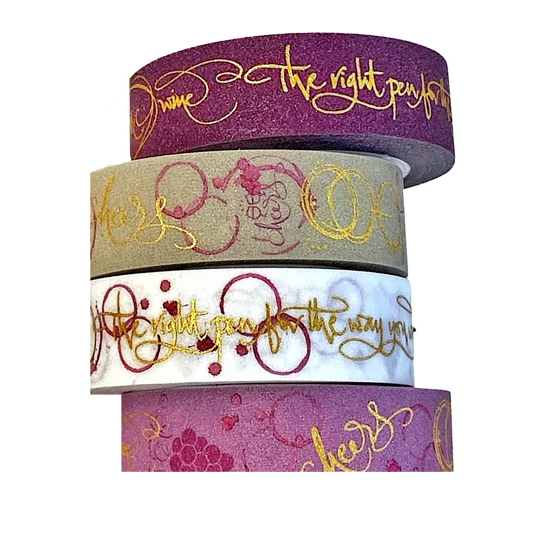 Esterbrook Cosmic Wine Washi Tape (set of four)