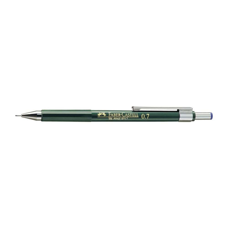 Matita Meccanica Faber-Castell TK-Fine, Mina HB. Disponibile In Vari Spessori: 0,35mm, 0,5mm, 0,7mm, 1,0mm. Gommino Incorporato.