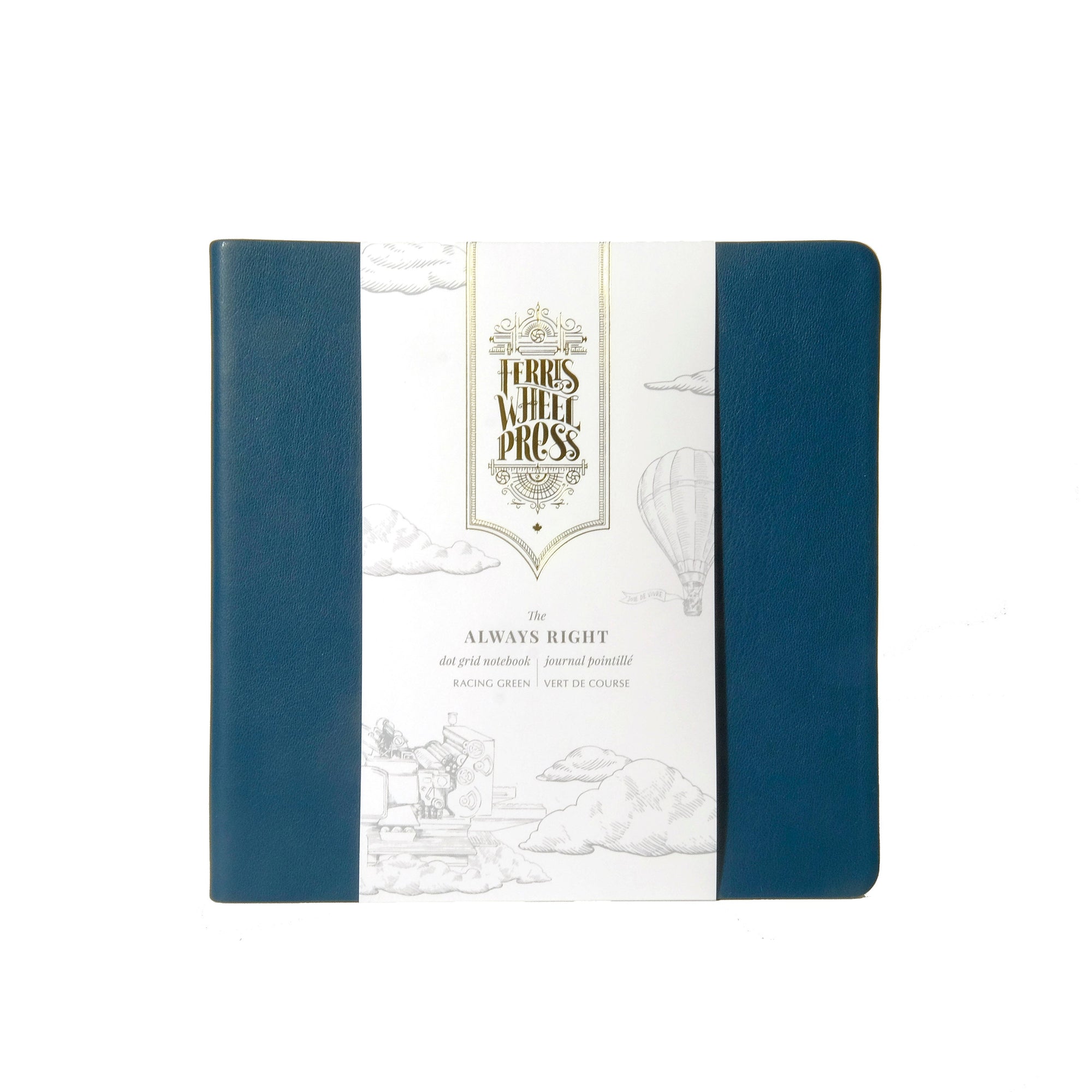 Ferris Wheel Press Always Right Fether Notebook - Racing Green - Blesket Canada