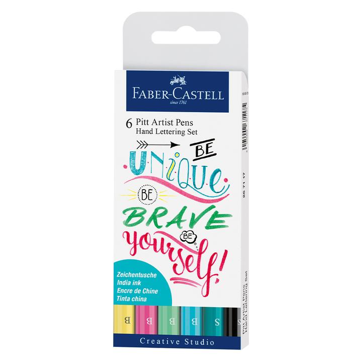 Pitt Artist Pen Hand Lettering Set of 6