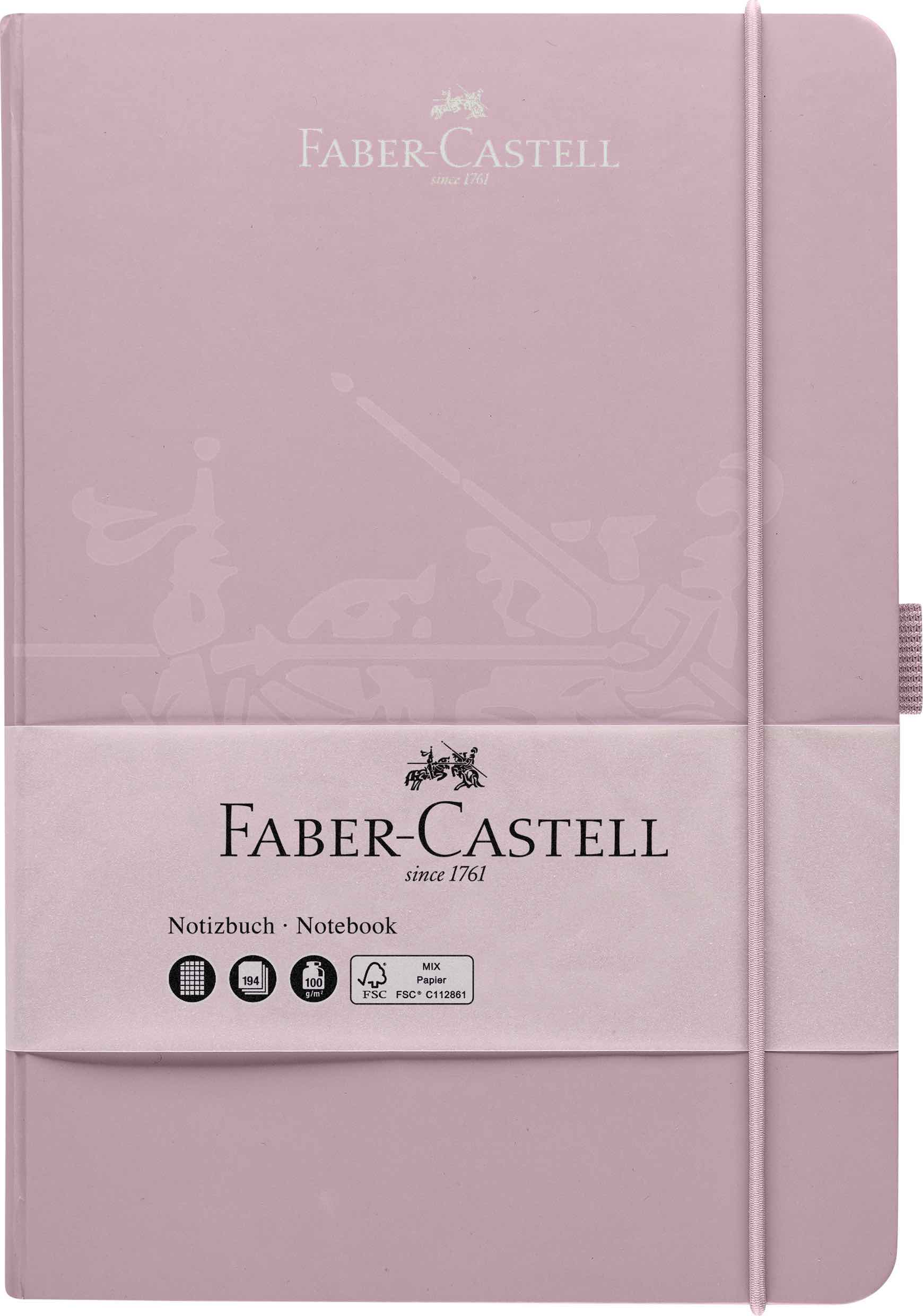 Faber Castell A5 Hard Cover Notebook- Rose Shadows