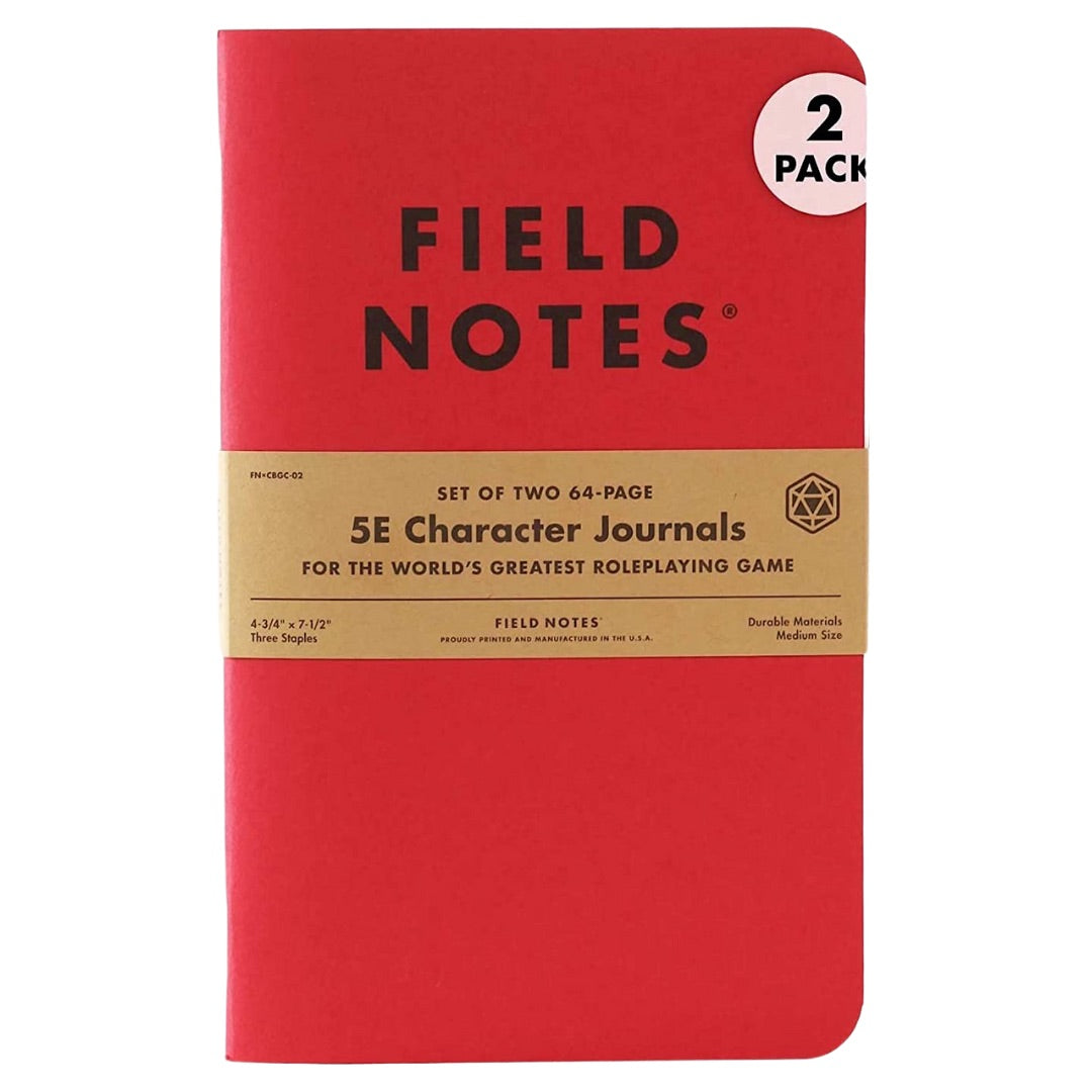 Field Notes  5E Character Journals 64 page set of two