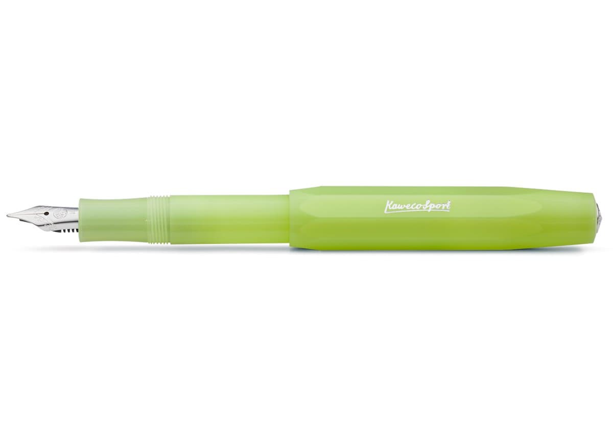 Kaweco Frosted Sport Fountain Pen - Lime - Blesket Canada