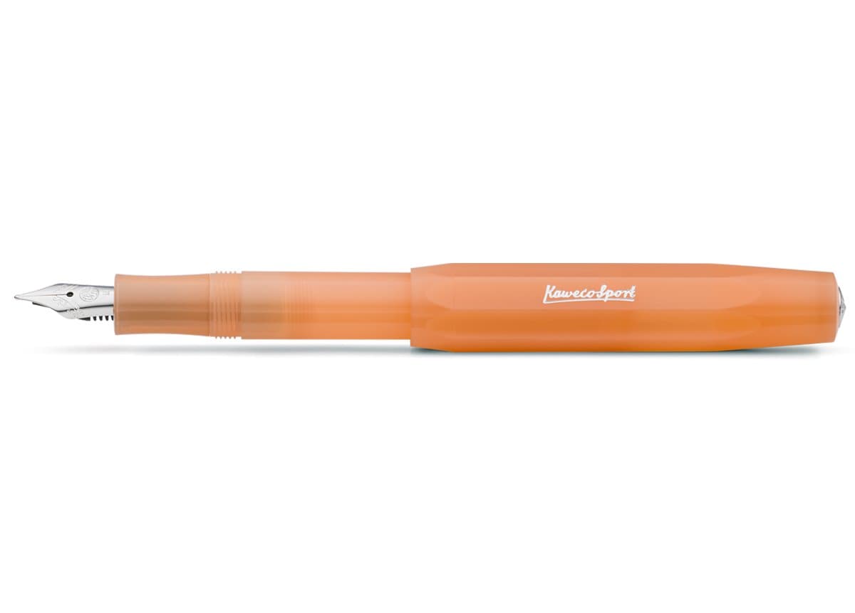 Kaweco Frosted Sport Fountain Pen - Soft Mandarin - Blesket Canada