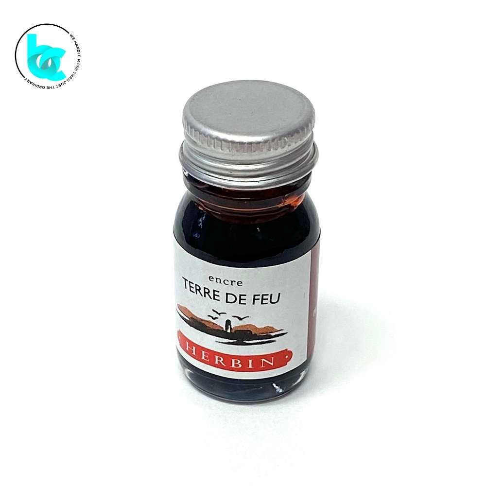 J. Herbin Fountain Pen 10ml Ink (Sampler size) - Terre de Feu (Land of Fire) - Blesket Canada