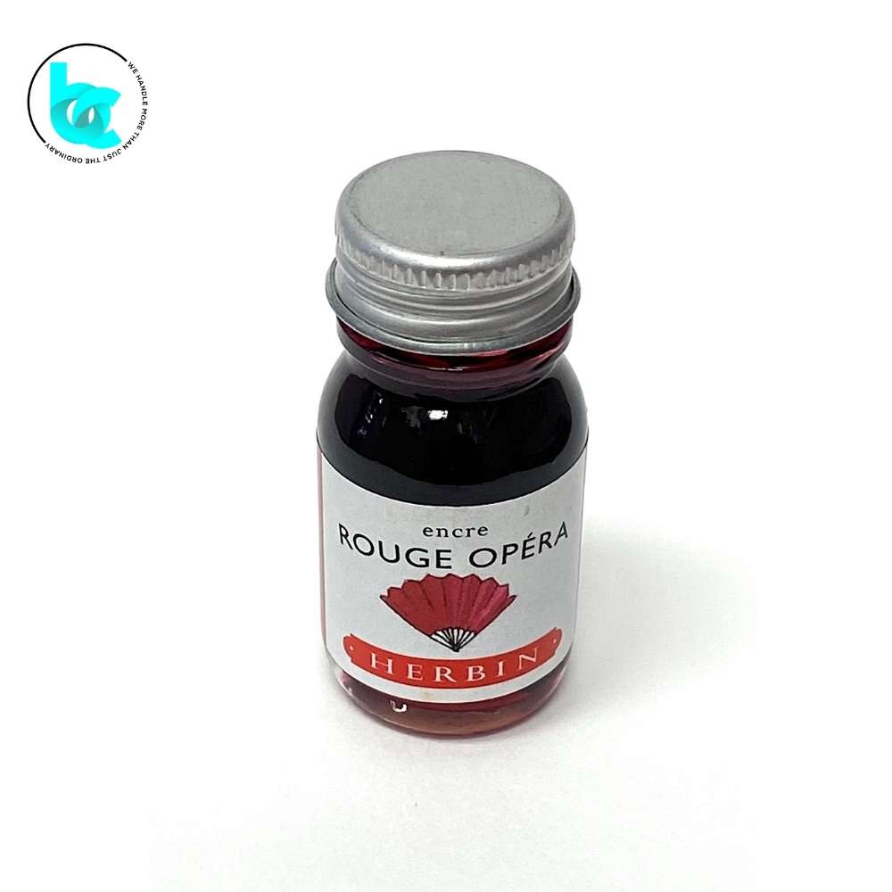 J. Herbin Fountain Pen 10ml Ink (Sampler size) - Rouge Opéra (Opera Red) - Blesket Canada