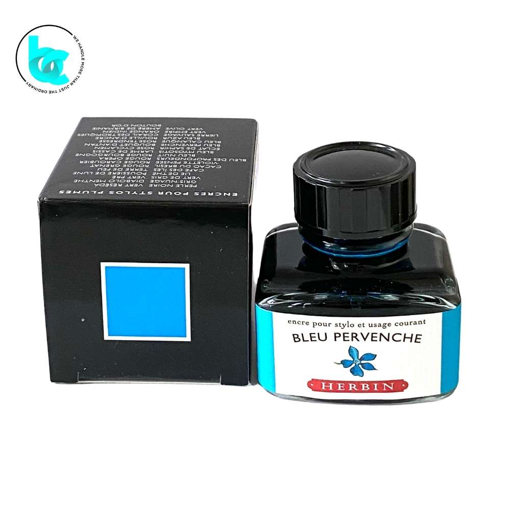 J.Herbin Fountain Pen 30ml ink bottle - Periwinkle (Bleu Pervenche) - Blesket Canada