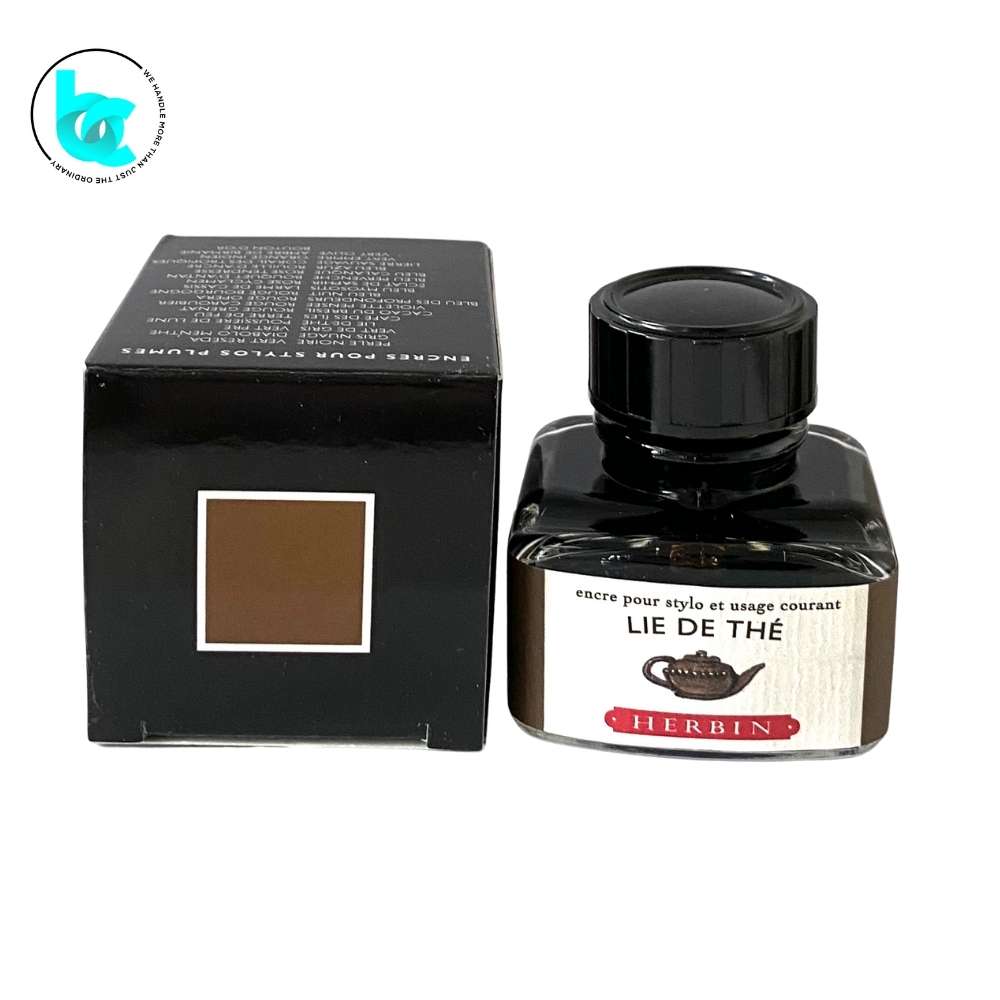 J.Herbin Fountain Pen 30ml ink bottle - Tea Leaves (Lie de Thé) - Blesket Canada