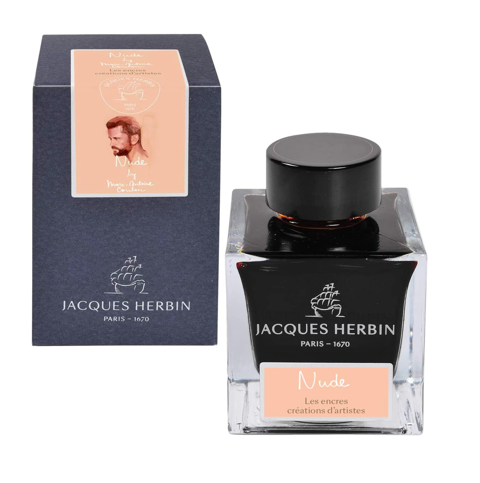 Jacques Herbin Ink - Bleu Nuit - Night Blue - Bottle 30ml