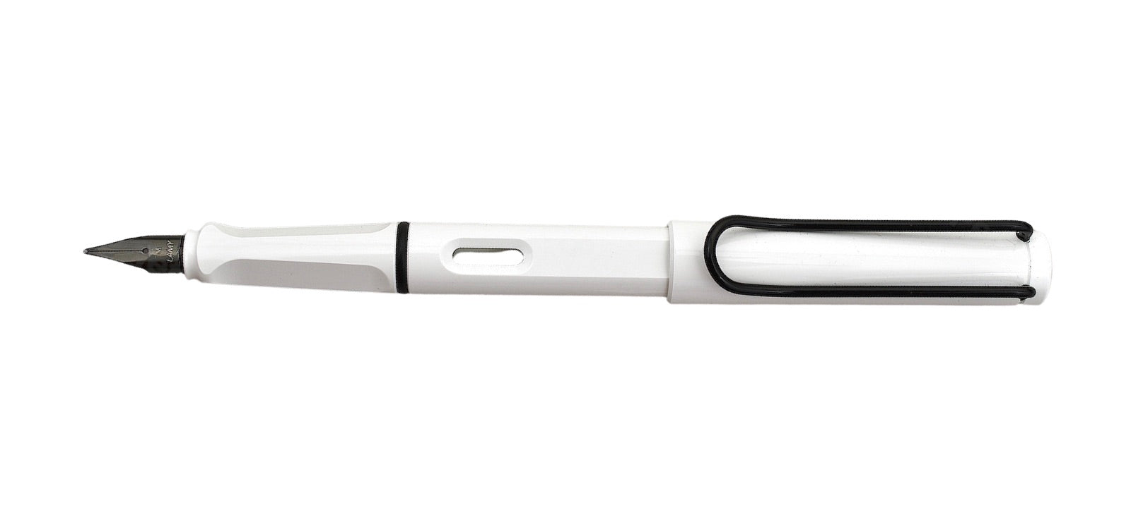 Lamy Safari Fountain Pen White with Black Nib/Clip - Limited Production- Blesket Canada