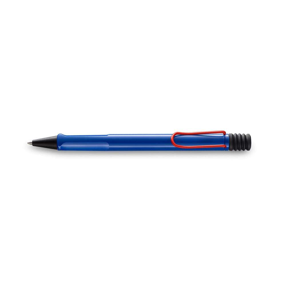 LAMY Safari Blue with Red Clip Limited Production Ballpoint Pen - Blesket Canada