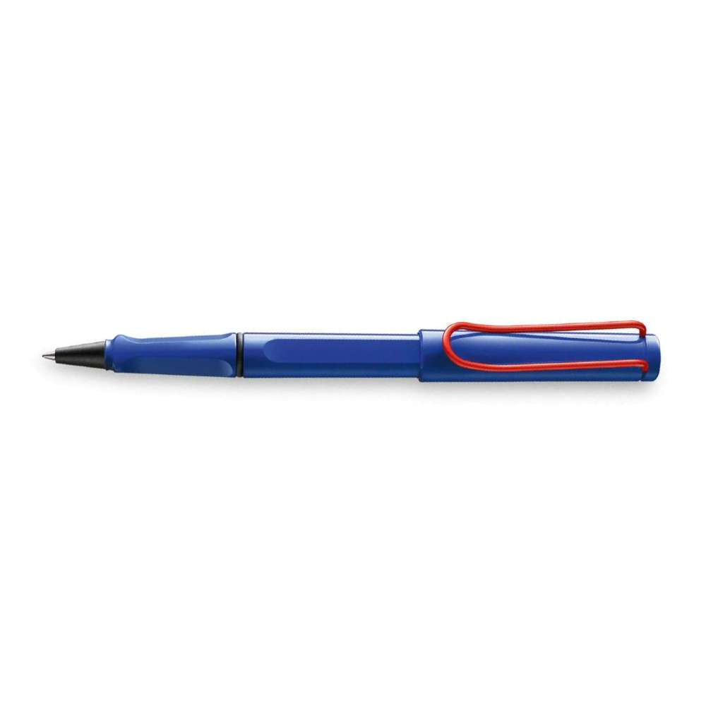 LAMY Safari Blue with Red Clip Limited Production Rollerball Pen - Blesket Canada