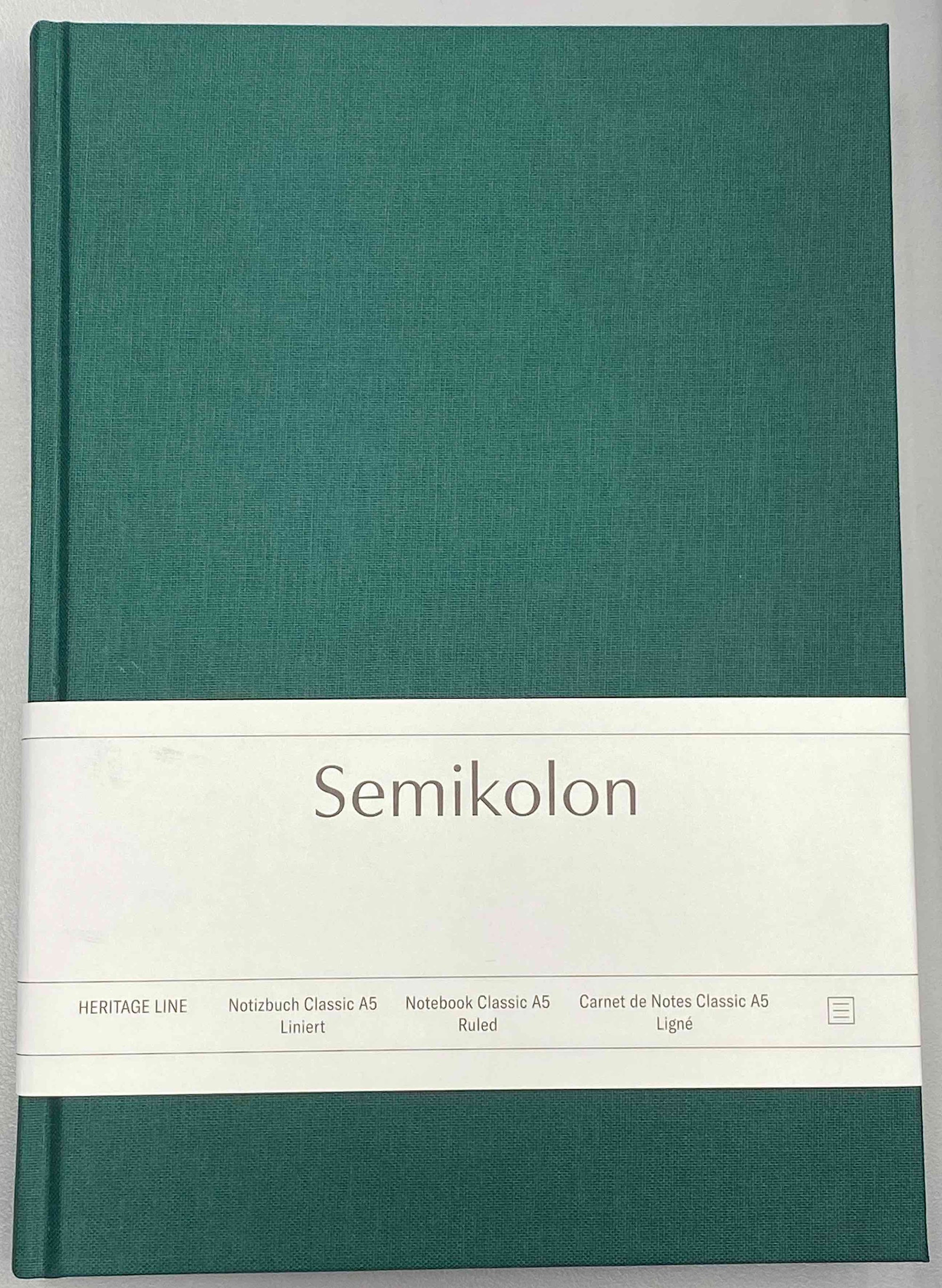 Semikolon Notebook Classic A5 Forest Green