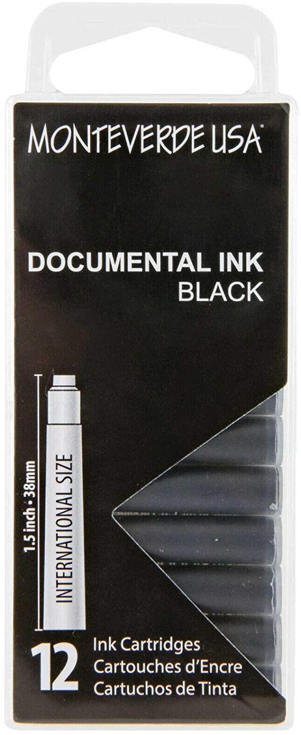 Monteverde Cartridges Documental Ink 12 pack