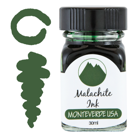 Monterverde Ink Gemstone 30ml - Malachite - Blesket Canada