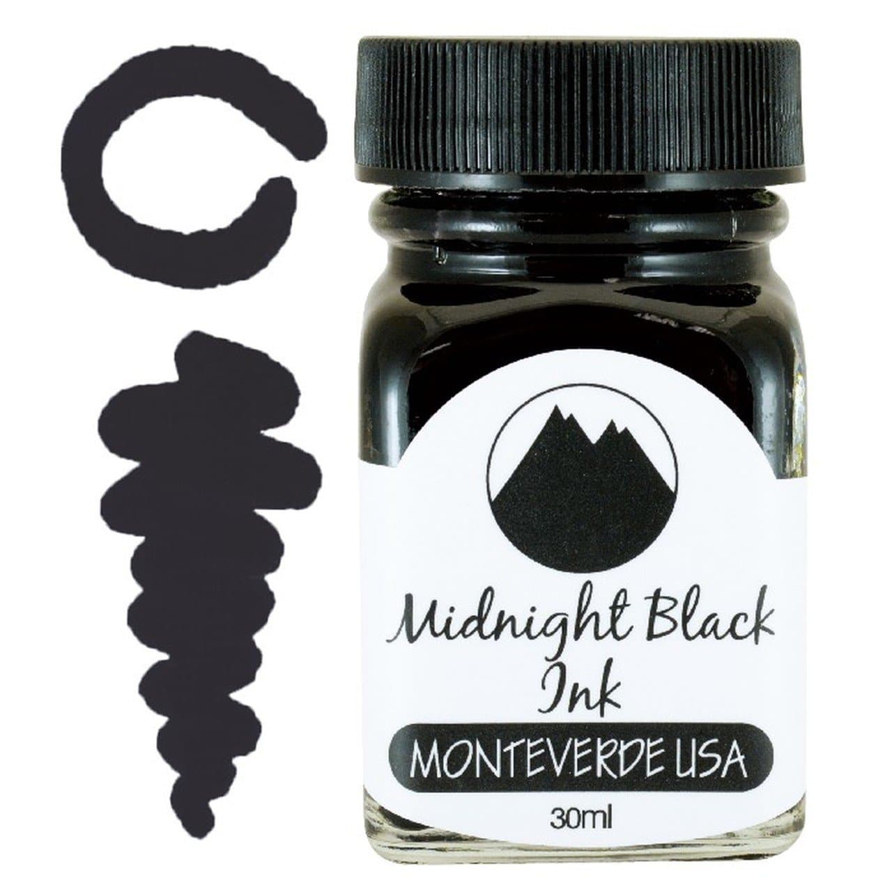 Monterverde Ink Core 30ml - Midnight Black - Blesket Canada