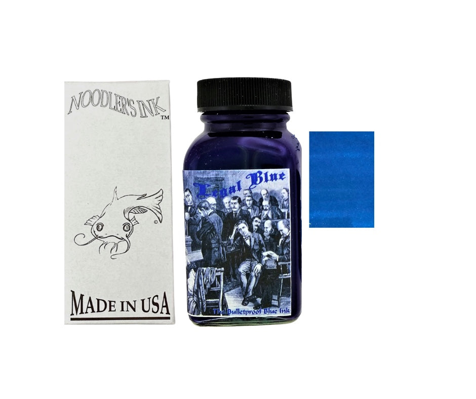 NOODLERS FOUNTAIN PEN INK 3 OZ BOTTLE LEGAL BLUE