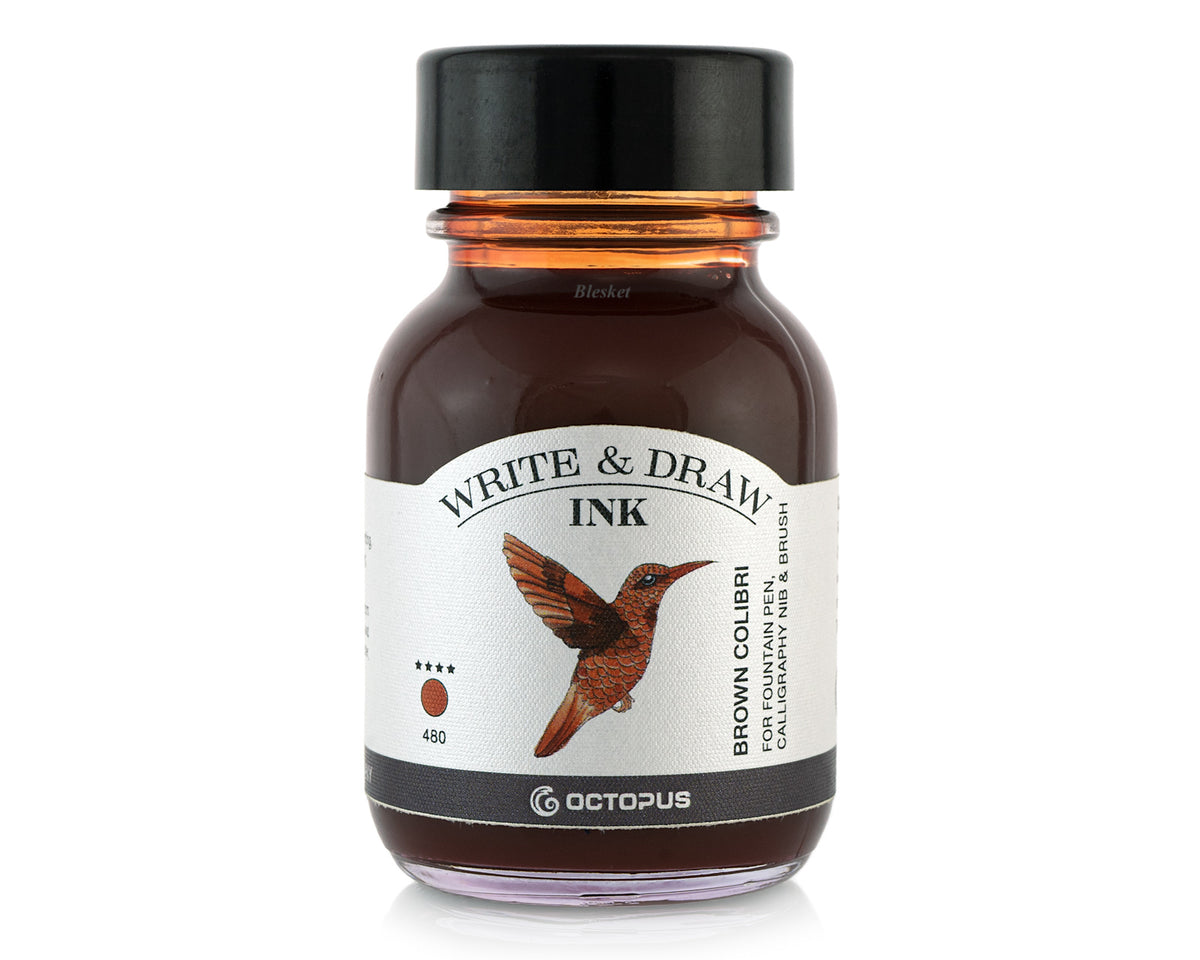 Octopus Write & Draw ink 50ml - Brown Colibri – Blesket Canada