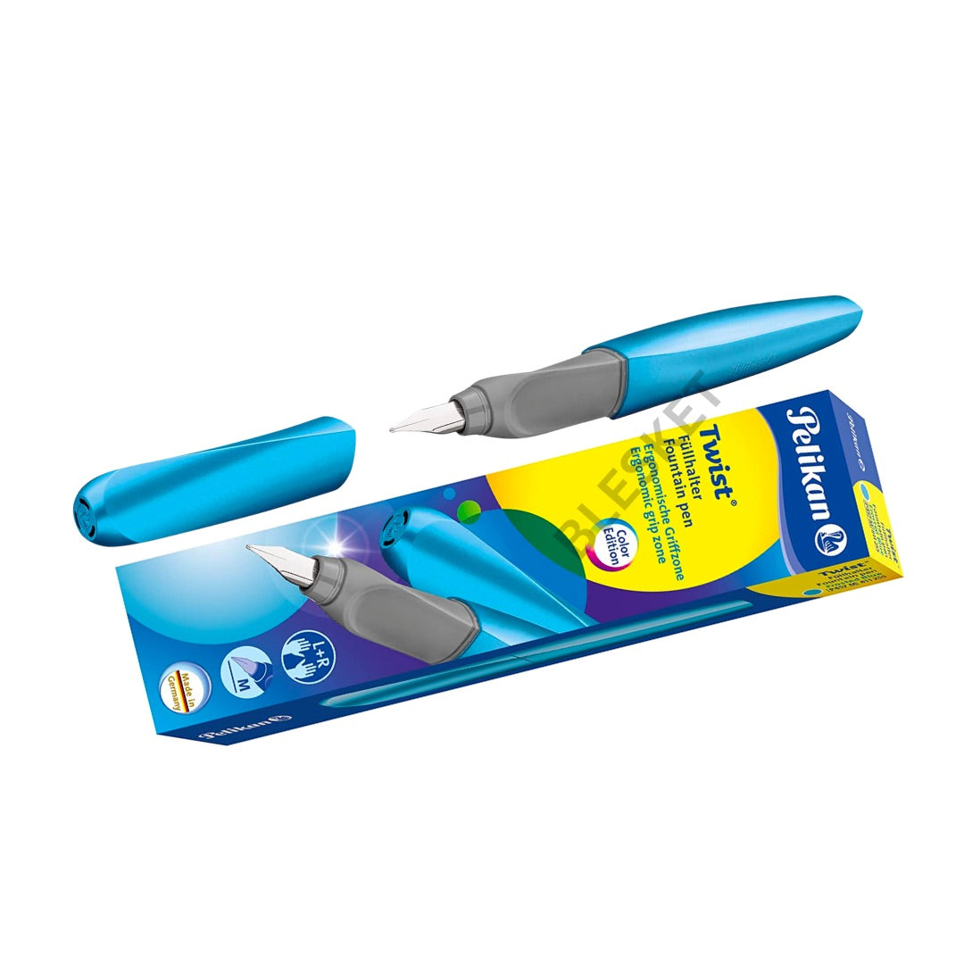 Pelikan Twist Fountain Pen, Medium Nib, Silver, Boxed, Universal For Right Left Handers With M Nib Silver C9b2989e 3813 4d68 8fba 16f213baffcb.7788f221ce2f6ebcca6dfd5fa0be6bbc - View #2