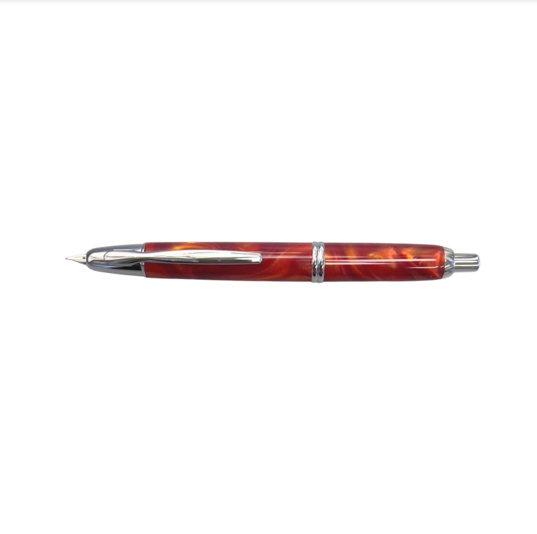 Pilot Capless SE Fountain Pen - Marble Orange