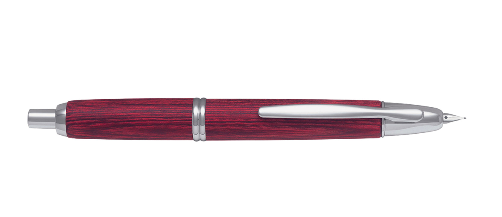 Pilot Capless Wood Deep Red Fountain Pen