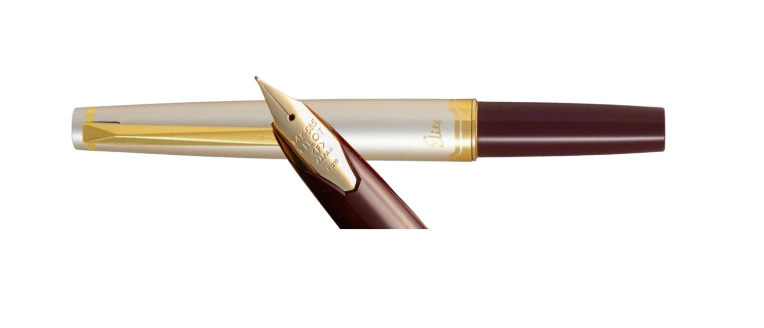 Pilot E95 Burgundy with Ivory Barrel / Gold Accents - Blesket Canada