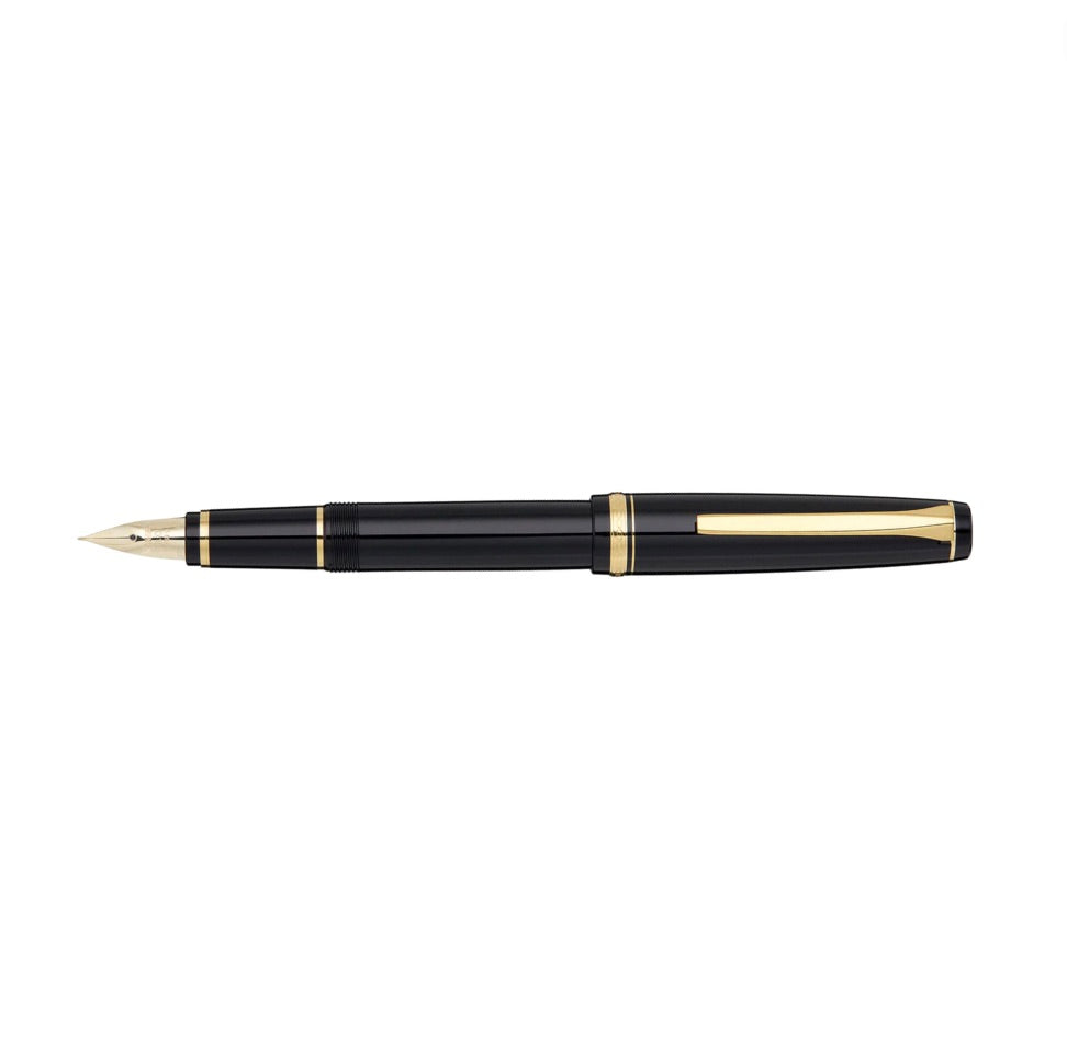 Pilot Falcon Fountain Pen - Black with Gold Trims