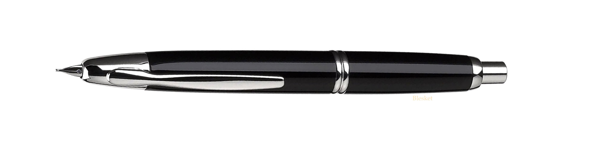 Pilot Vanishing Point Capless Black with Rhodium Trims Fountain Pen