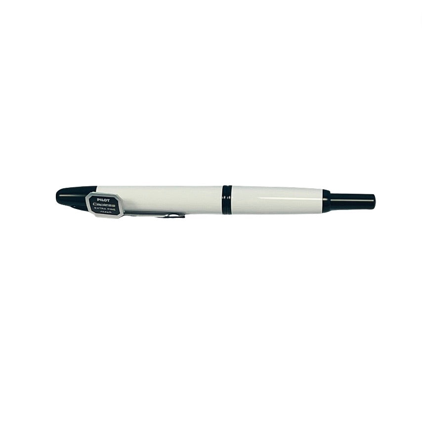 Pilot Vanishing Point Capless Fountain pen - White/black accent - Blesket Canada