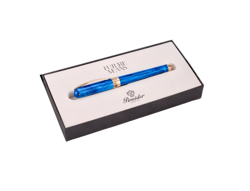 Pineider Avatar UR Deluxe Neptune Blue 14kt