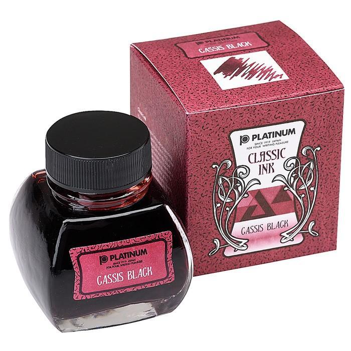 Platinum Ink Bottle Dyestuff Classic 60ml - Cassis Black -Blesket Canada