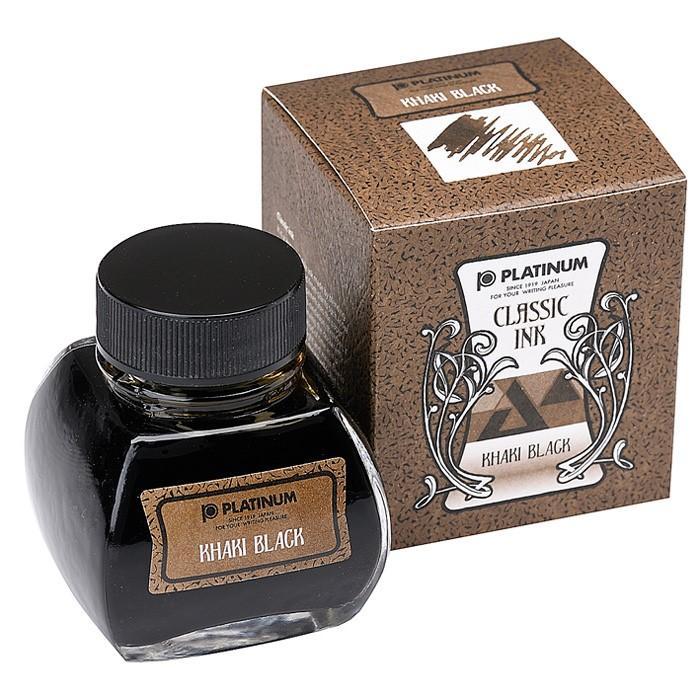 Platinum Ink Bottle Dyestuff Classic 60ml - Khaki Black - Blesket Canada