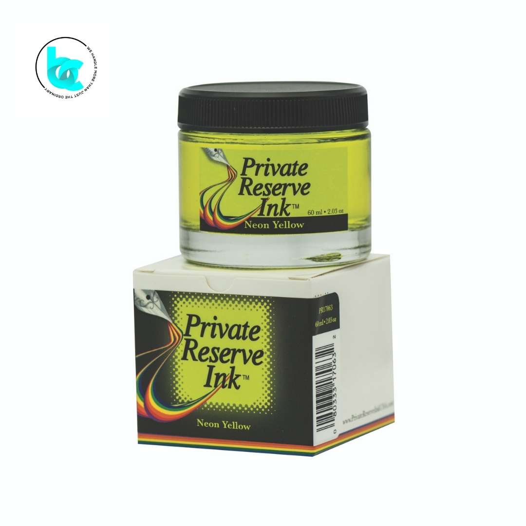Private Reserve Inks 60ml Ink Bottle - Neon Yellow - Blesket Canada